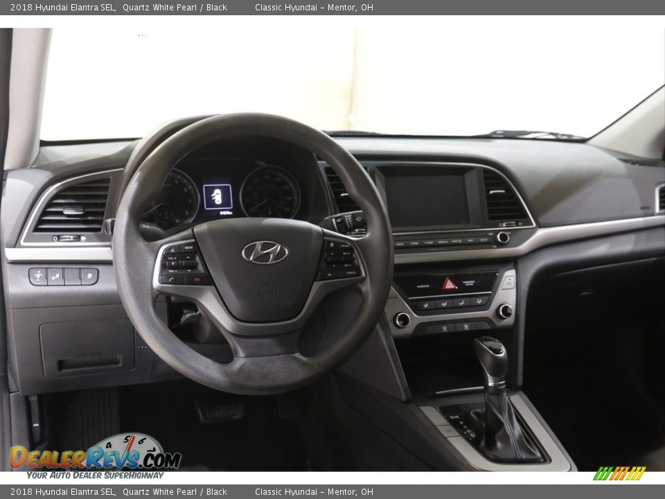 2018 Hyundai Elantra SEL Quartz White Pearl / Black Photo #6