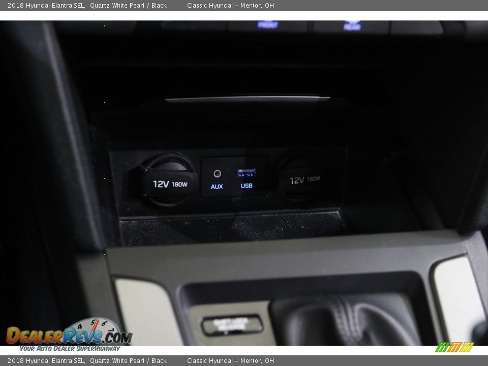 2018 Hyundai Elantra SEL Quartz White Pearl / Black Photo #12