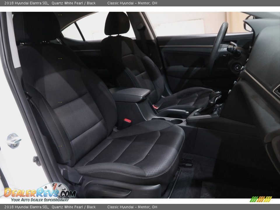 2018 Hyundai Elantra SEL Quartz White Pearl / Black Photo #13