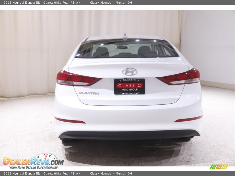 2018 Hyundai Elantra SEL Quartz White Pearl / Black Photo #16