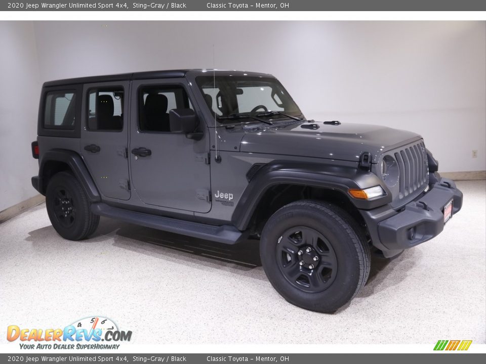 2020 Jeep Wrangler Unlimited Sport 4x4 Sting-Gray / Black Photo #1