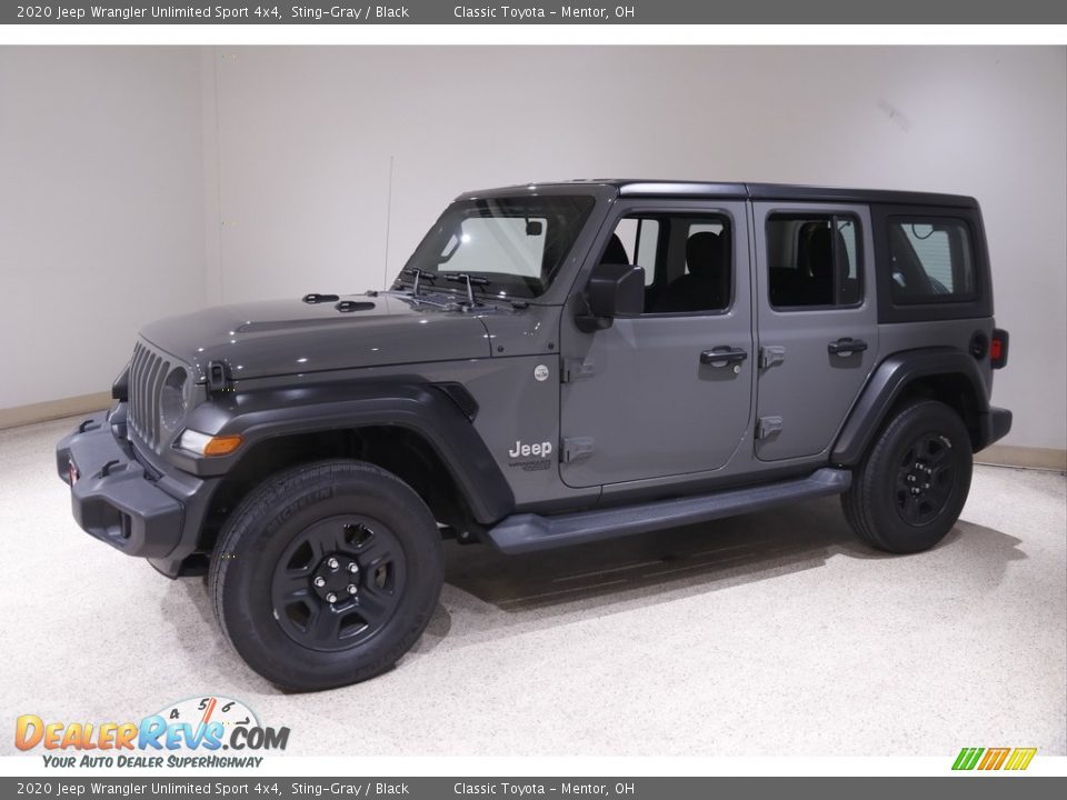 2020 Jeep Wrangler Unlimited Sport 4x4 Sting-Gray / Black Photo #3
