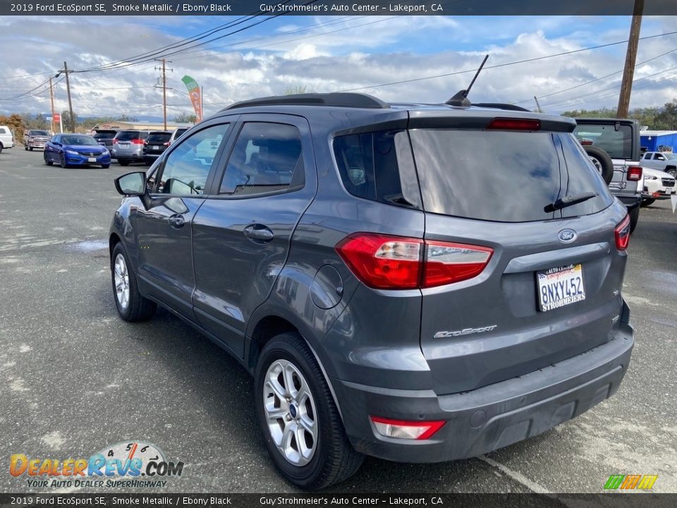 2019 Ford EcoSport SE Smoke Metallic / Ebony Black Photo #5