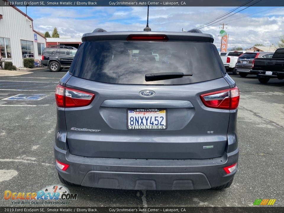 2019 Ford EcoSport SE Smoke Metallic / Ebony Black Photo #6