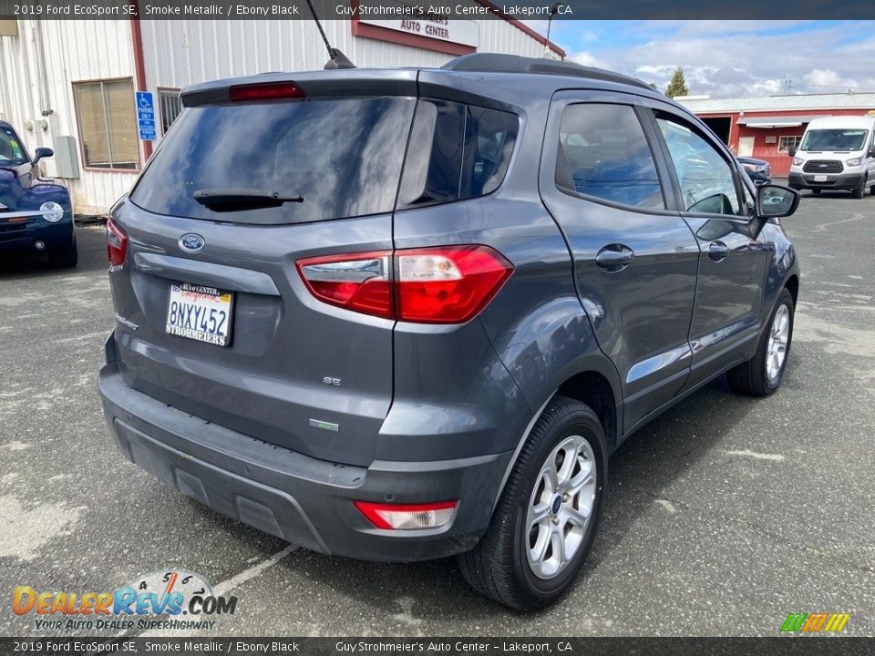 2019 Ford EcoSport SE Smoke Metallic / Ebony Black Photo #7