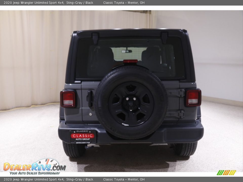 2020 Jeep Wrangler Unlimited Sport 4x4 Sting-Gray / Black Photo #17