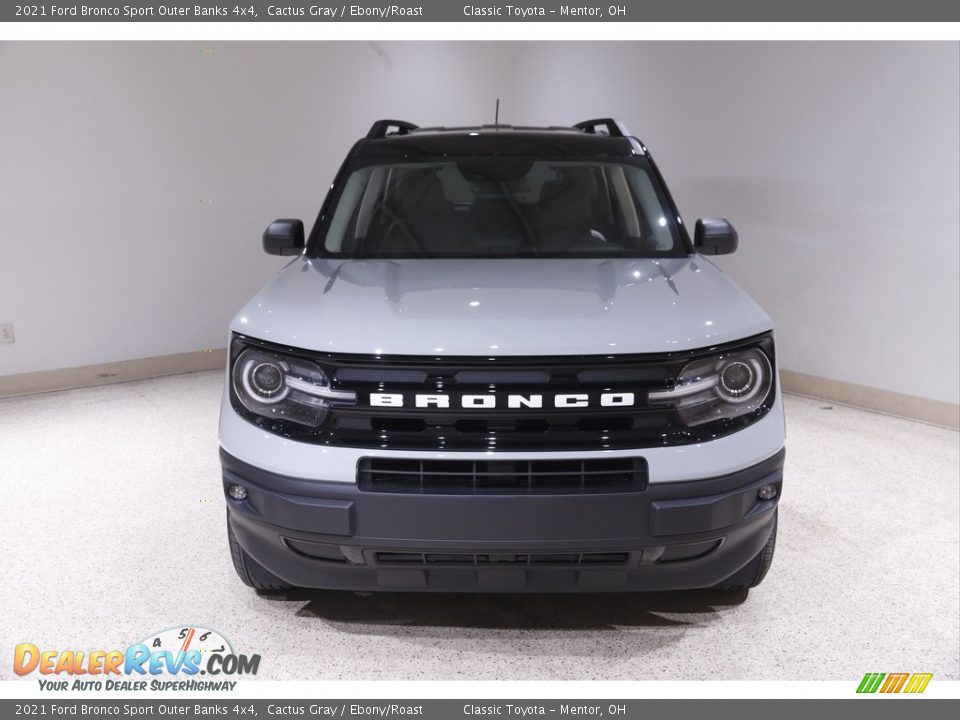 2021 Ford Bronco Sport Outer Banks 4x4 Cactus Gray / Ebony/Roast Photo #2