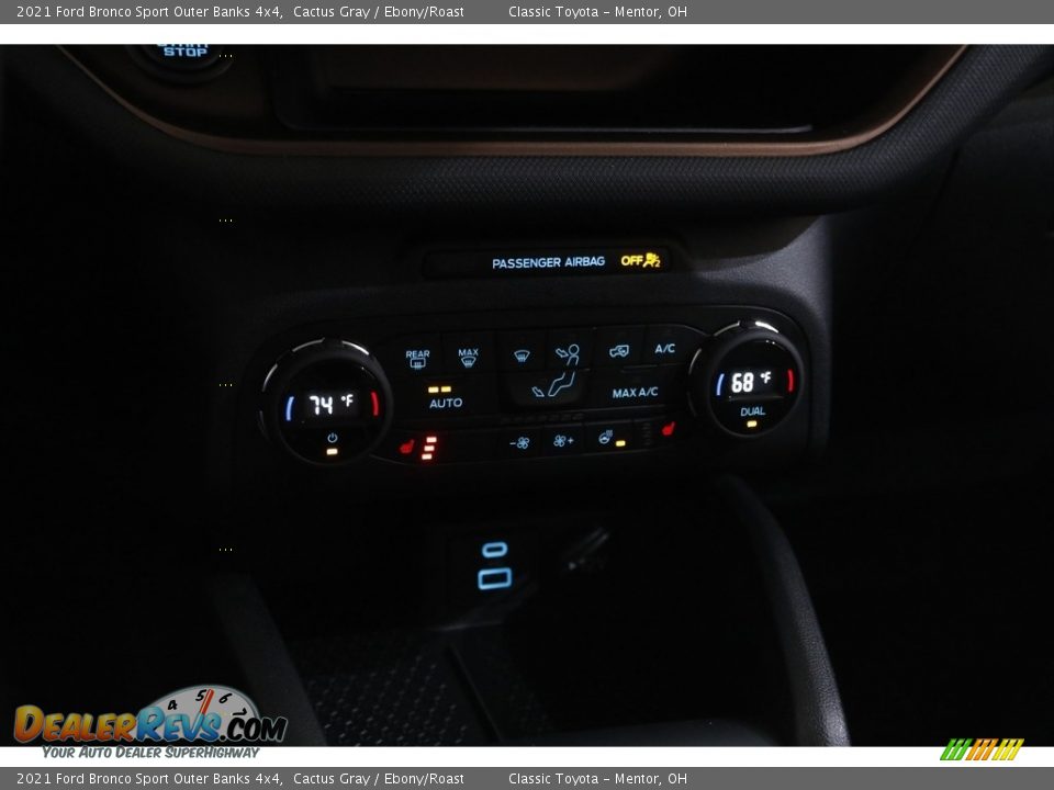 2021 Ford Bronco Sport Outer Banks 4x4 Cactus Gray / Ebony/Roast Photo #12