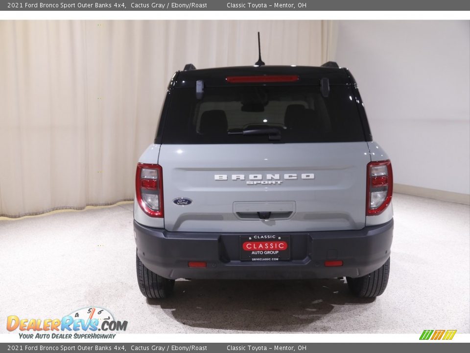 2021 Ford Bronco Sport Outer Banks 4x4 Cactus Gray / Ebony/Roast Photo #18