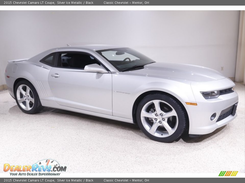 2015 Chevrolet Camaro LT Coupe Silver Ice Metallic / Black Photo #1