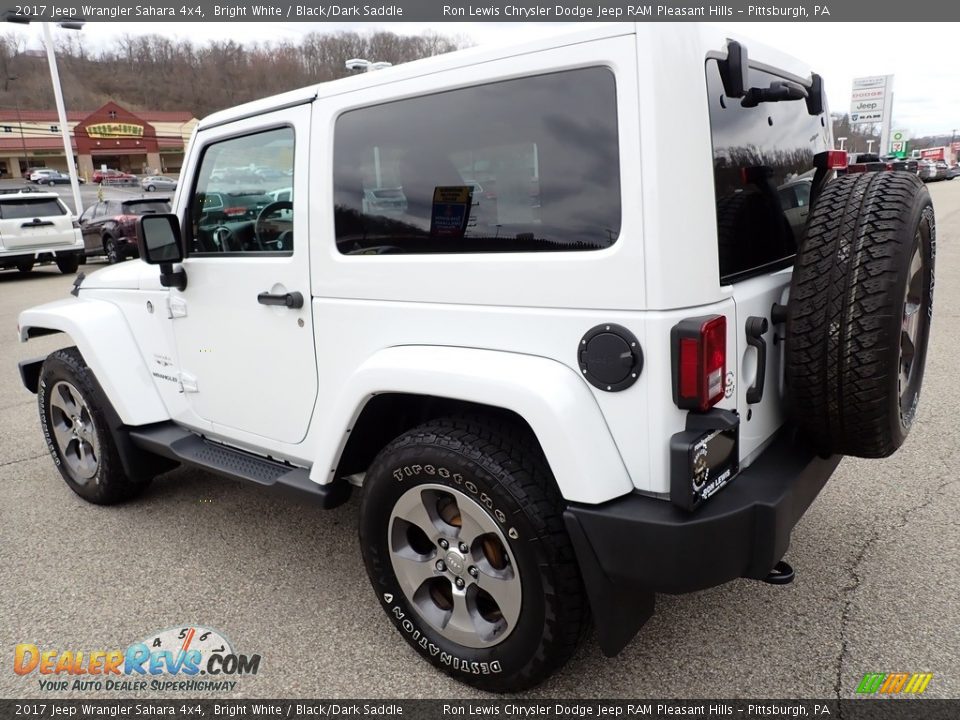 2017 Jeep Wrangler Sahara 4x4 Bright White / Black/Dark Saddle Photo #3