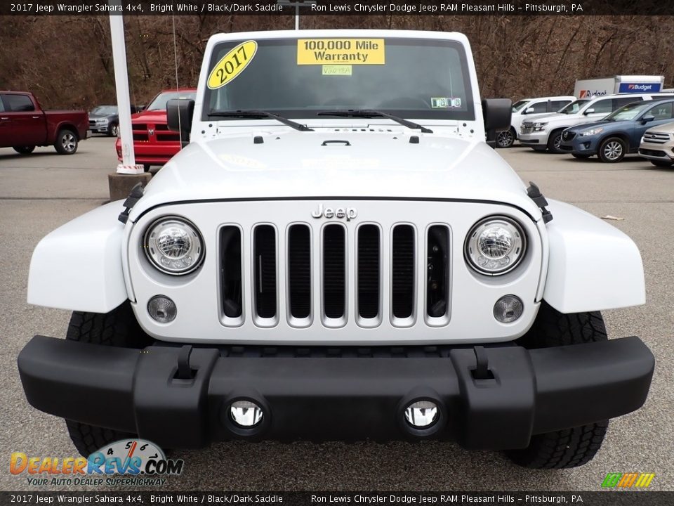 2017 Jeep Wrangler Sahara 4x4 Bright White / Black/Dark Saddle Photo #9