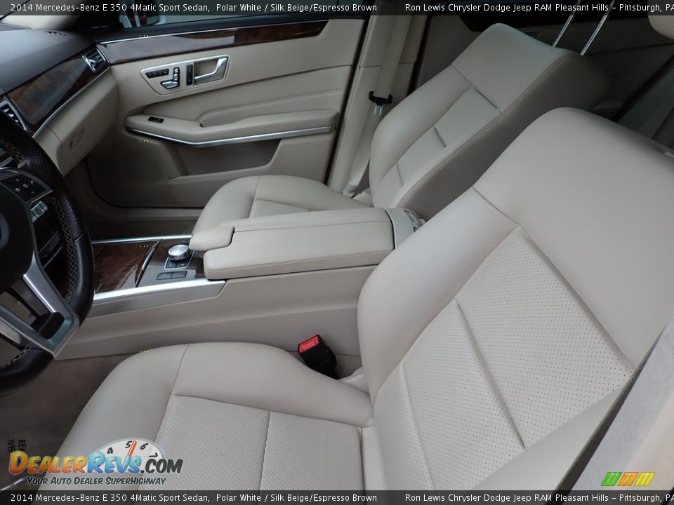 2014 Mercedes-Benz E 350 4Matic Sport Sedan Polar White / Silk Beige/Espresso Brown Photo #11