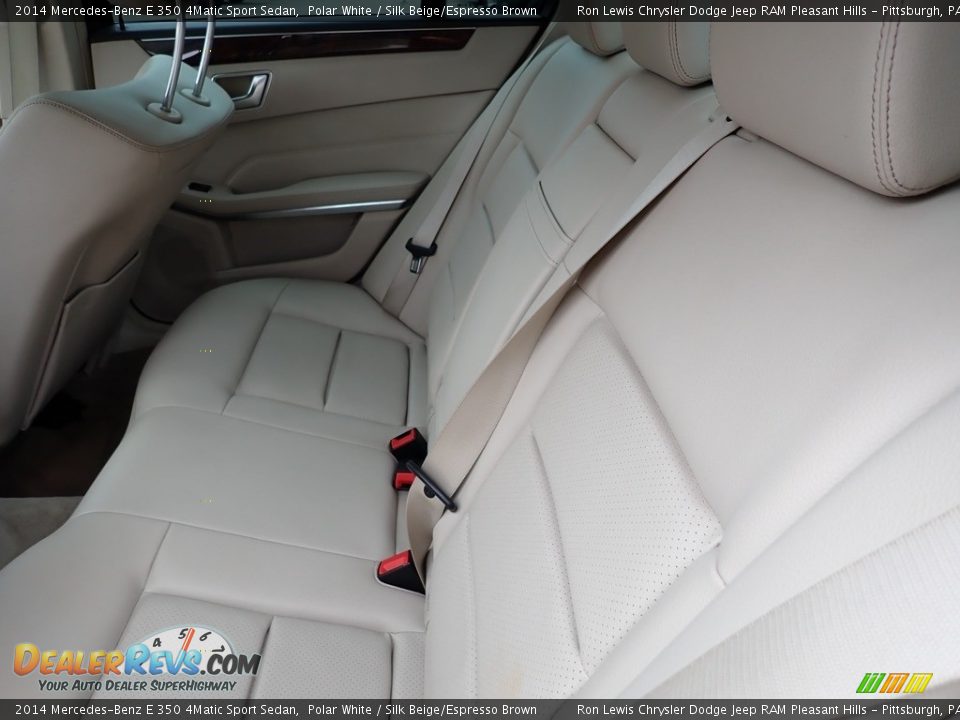 2014 Mercedes-Benz E 350 4Matic Sport Sedan Polar White / Silk Beige/Espresso Brown Photo #12