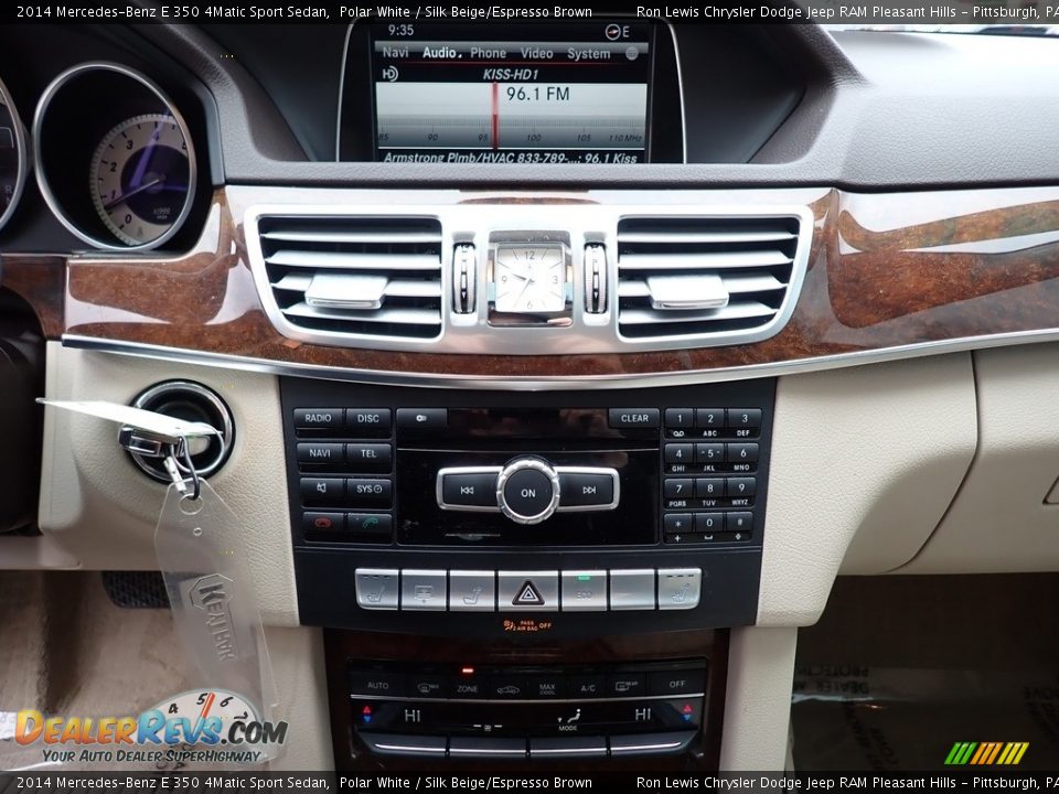 2014 Mercedes-Benz E 350 4Matic Sport Sedan Polar White / Silk Beige/Espresso Brown Photo #19