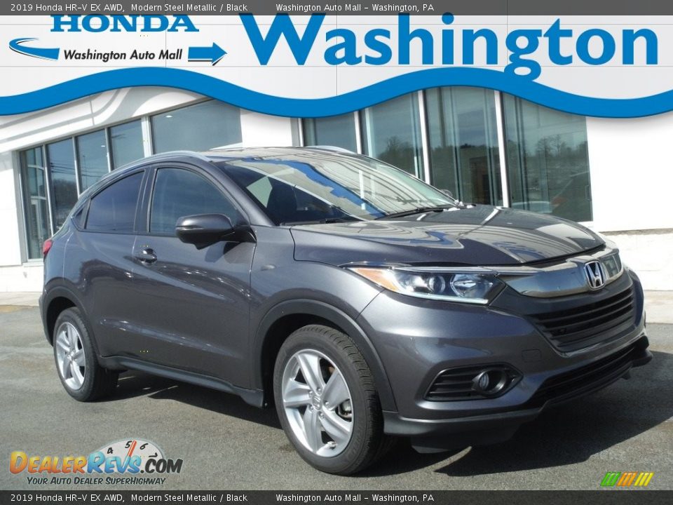 2019 Honda HR-V EX AWD Modern Steel Metallic / Black Photo #1