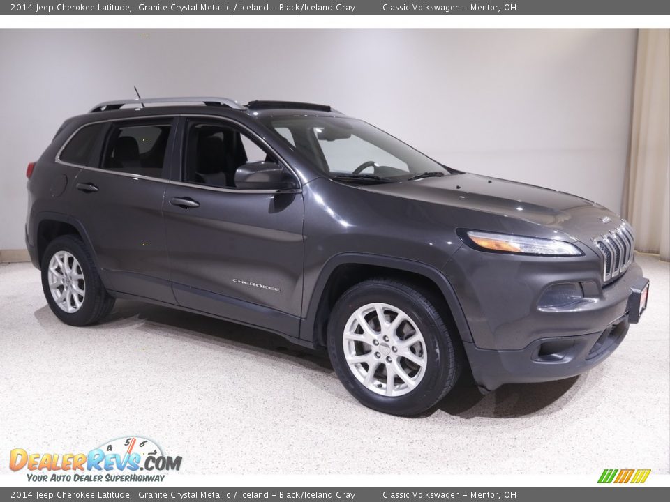 2014 Jeep Cherokee Latitude Granite Crystal Metallic / Iceland - Black/Iceland Gray Photo #1