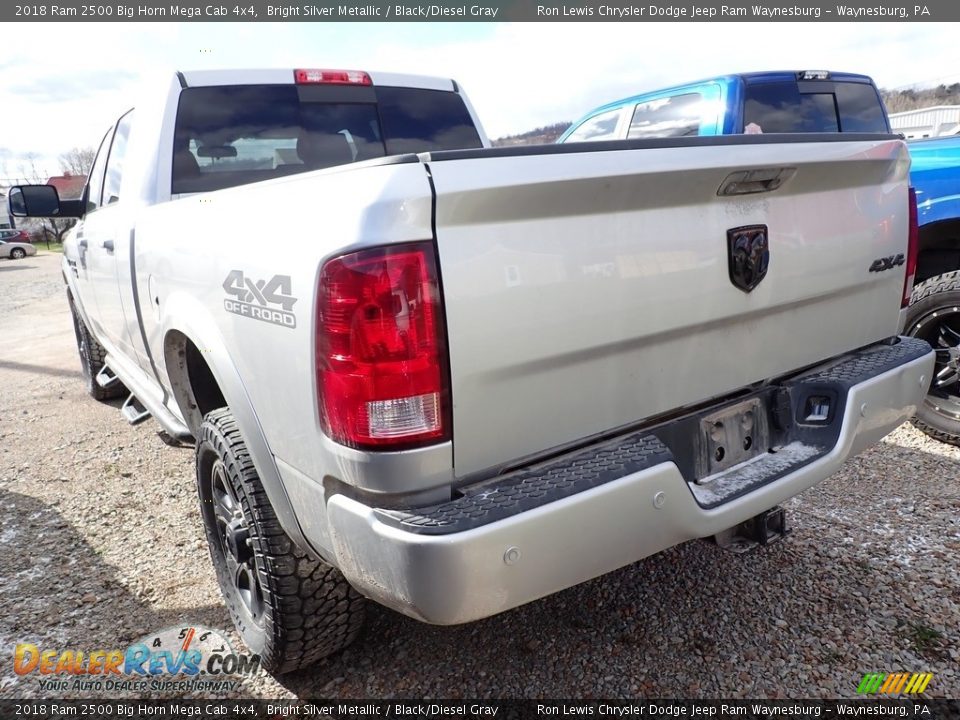 2018 Ram 2500 Big Horn Mega Cab 4x4 Bright Silver Metallic / Black/Diesel Gray Photo #2