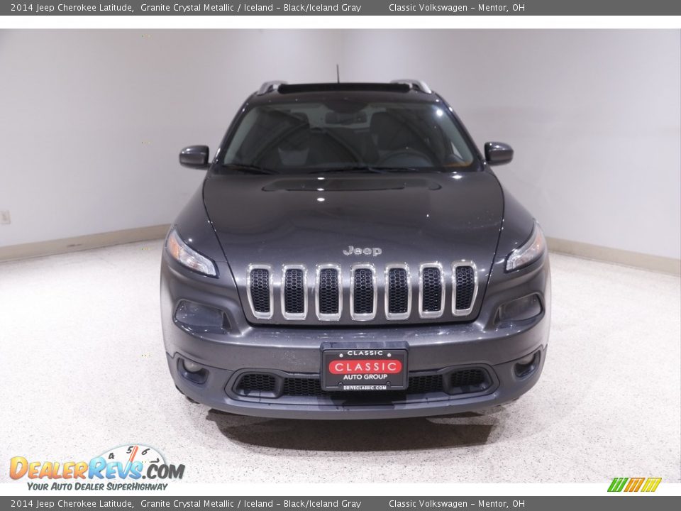 2014 Jeep Cherokee Latitude Granite Crystal Metallic / Iceland - Black/Iceland Gray Photo #2