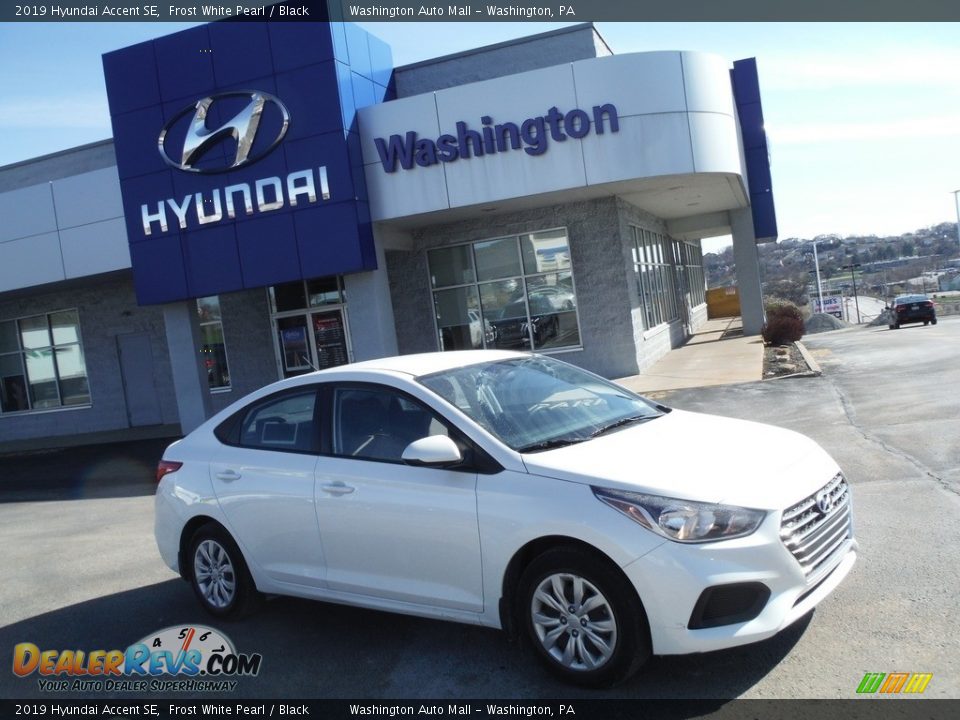 2019 Hyundai Accent SE Frost White Pearl / Black Photo #2