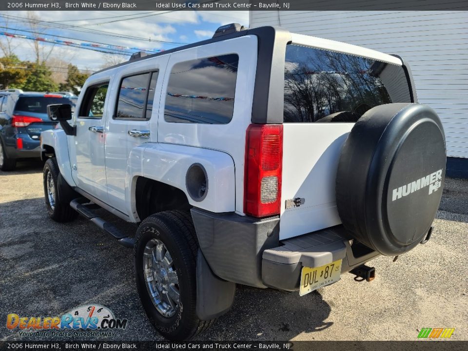 2006 Hummer H3 Birch White / Ebony Black Photo #3