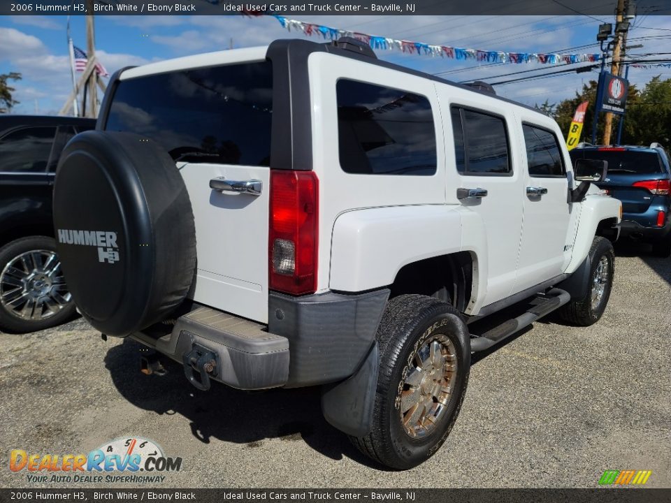 2006 Hummer H3 Birch White / Ebony Black Photo #4