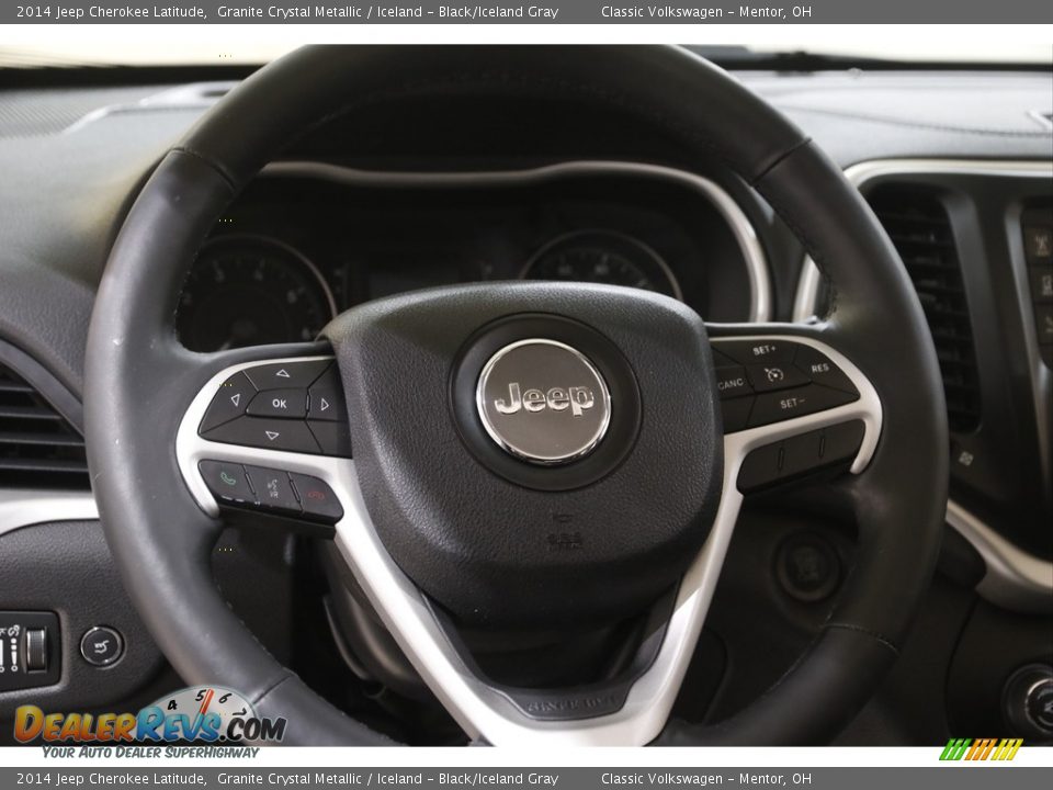 2014 Jeep Cherokee Latitude Granite Crystal Metallic / Iceland - Black/Iceland Gray Photo #7