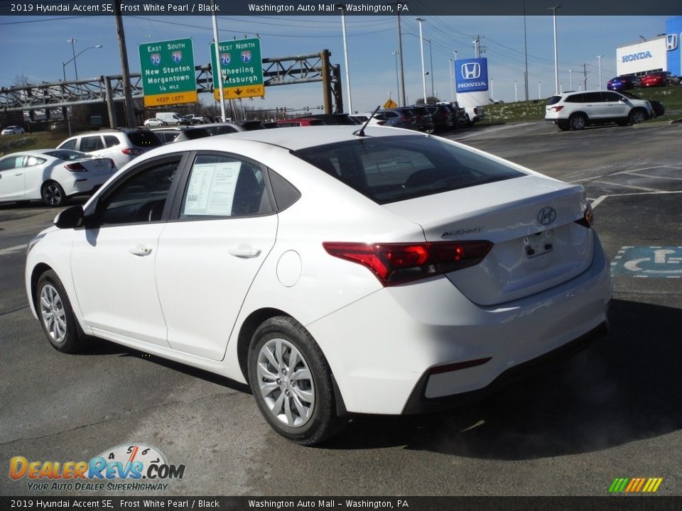 2019 Hyundai Accent SE Frost White Pearl / Black Photo #7