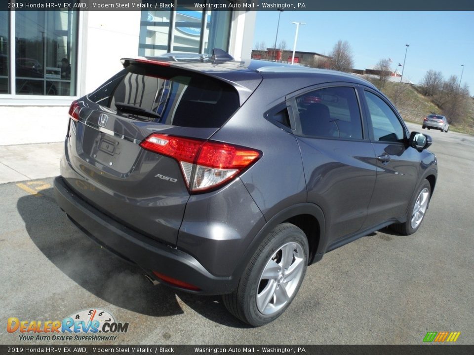 2019 Honda HR-V EX AWD Modern Steel Metallic / Black Photo #9