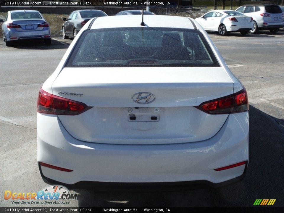 2019 Hyundai Accent SE Frost White Pearl / Black Photo #8