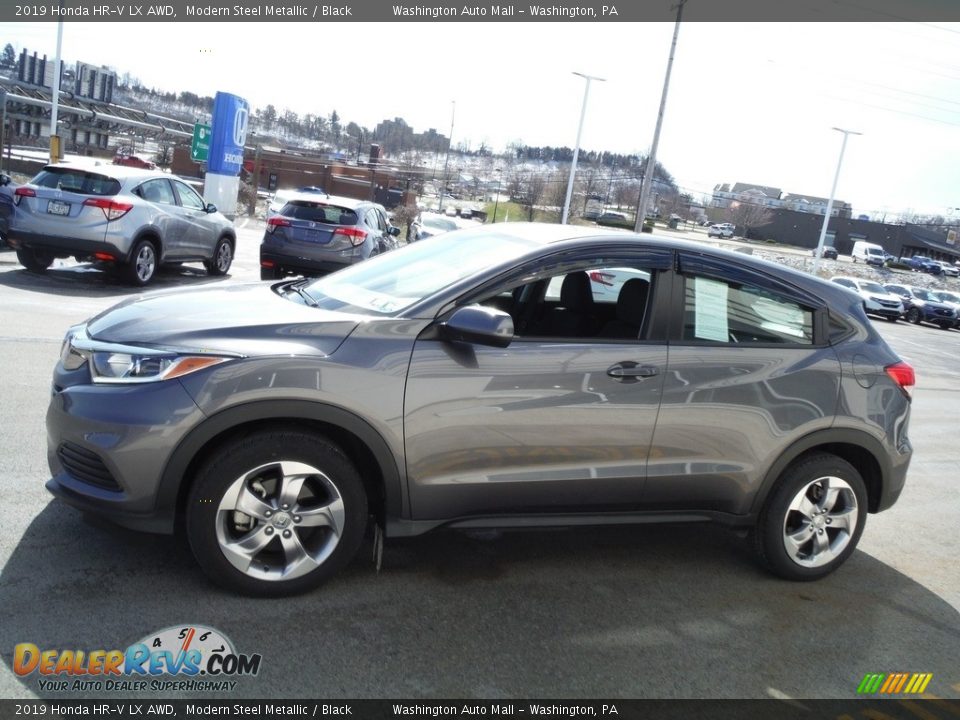 2019 Honda HR-V LX AWD Modern Steel Metallic / Black Photo #7