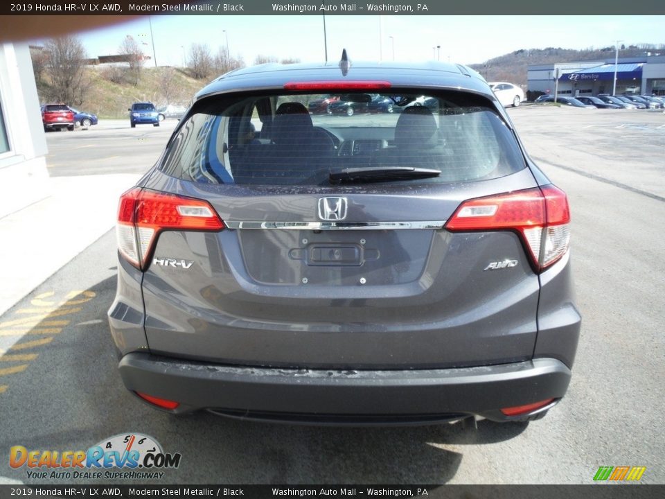 2019 Honda HR-V LX AWD Modern Steel Metallic / Black Photo #8