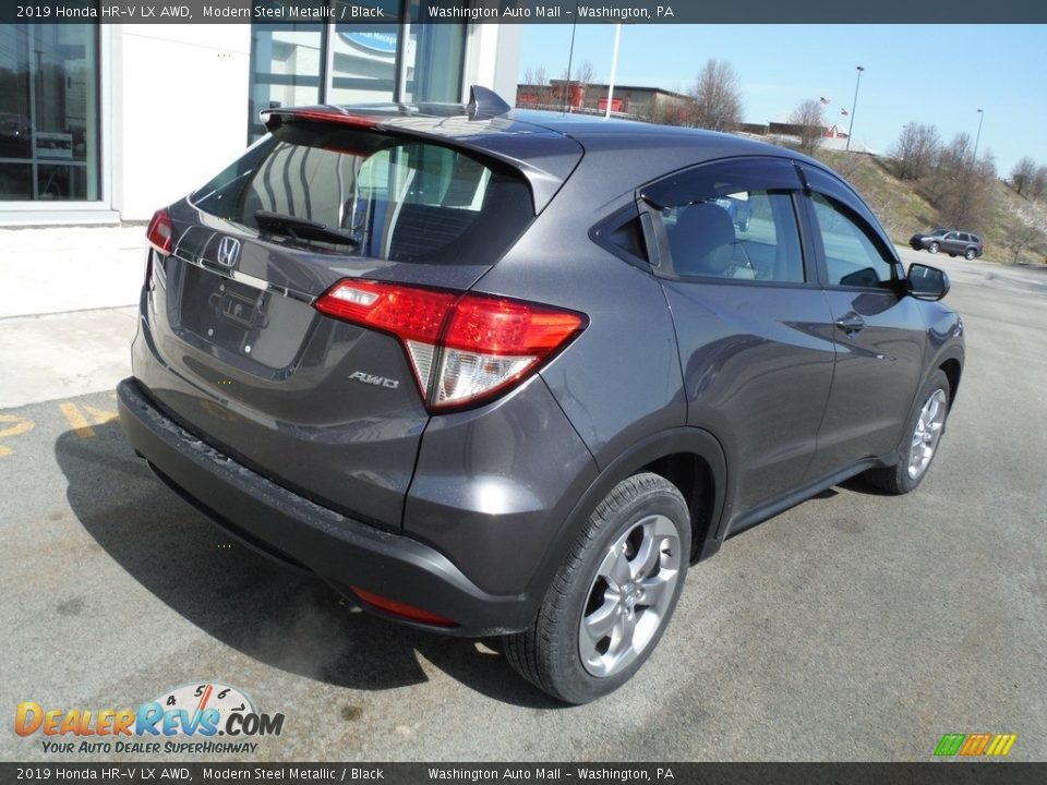 2019 Honda HR-V LX AWD Modern Steel Metallic / Black Photo #9