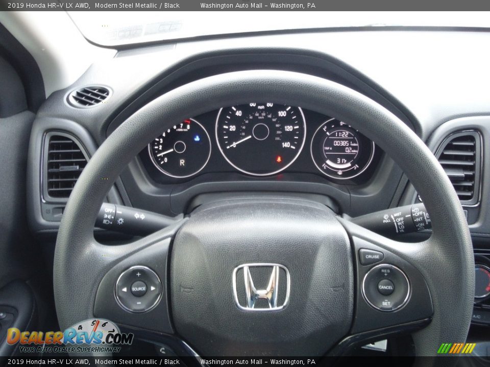 2019 Honda HR-V LX AWD Modern Steel Metallic / Black Photo #21