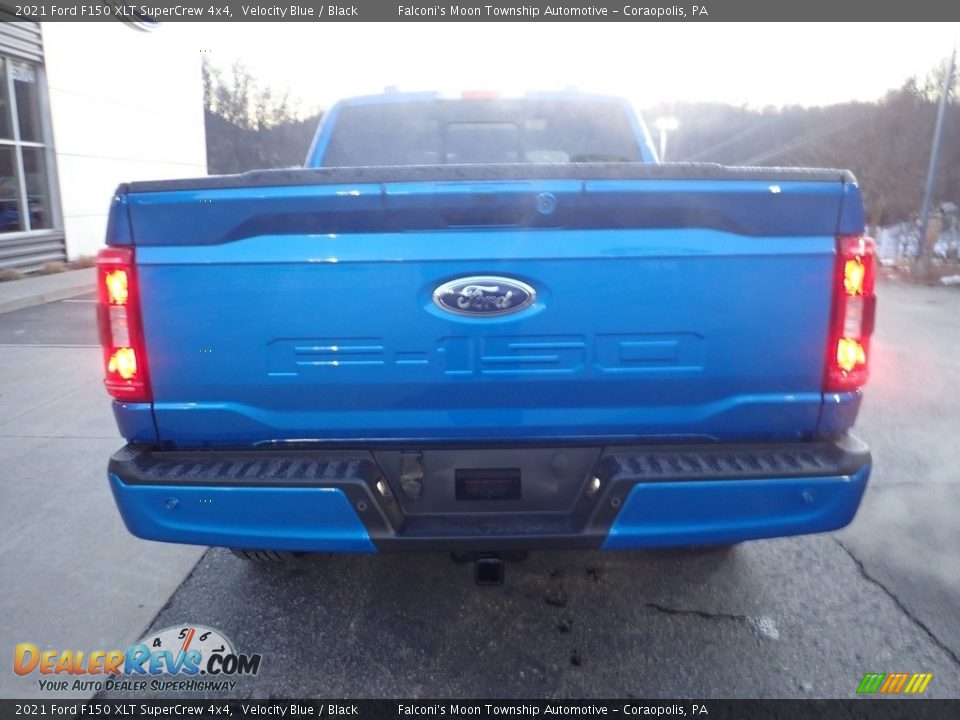 2021 Ford F150 XLT SuperCrew 4x4 Velocity Blue / Black Photo #2