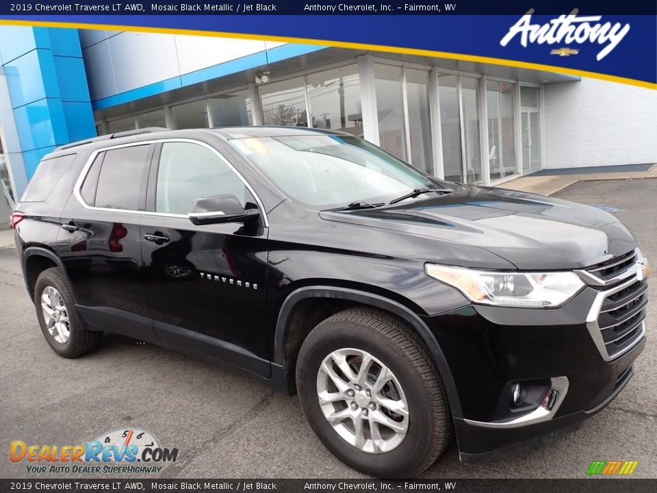 2019 Chevrolet Traverse LT AWD Mosaic Black Metallic / Jet Black Photo #1