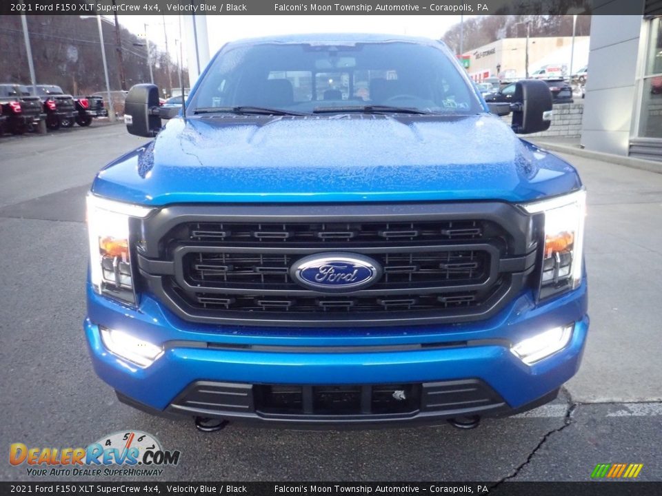 2021 Ford F150 XLT SuperCrew 4x4 Velocity Blue / Black Photo #6