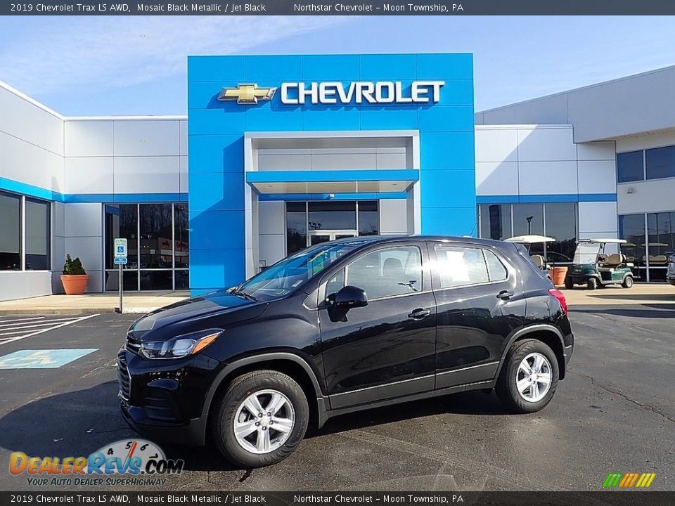 2019 Chevrolet Trax LS AWD Mosaic Black Metallic / Jet Black Photo #1