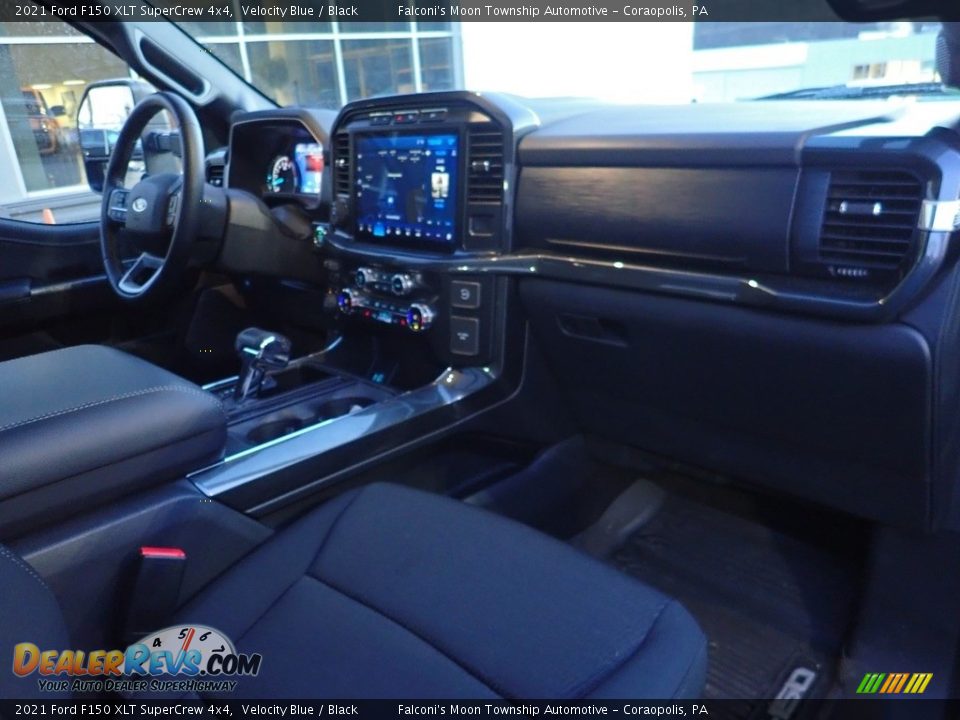 2021 Ford F150 XLT SuperCrew 4x4 Velocity Blue / Black Photo #10