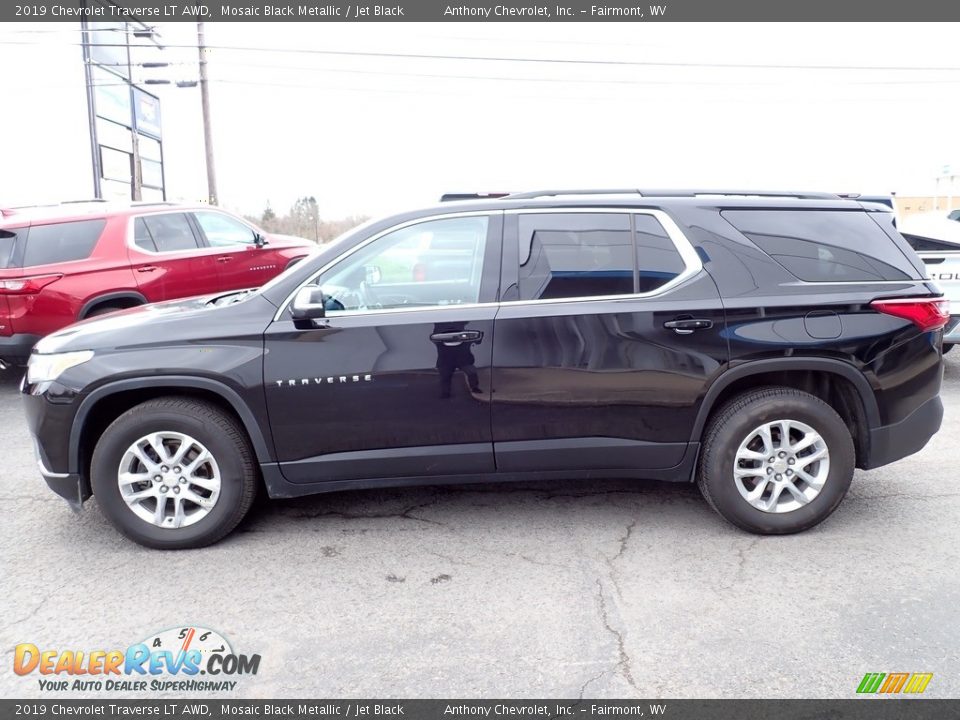 2019 Chevrolet Traverse LT AWD Mosaic Black Metallic / Jet Black Photo #7