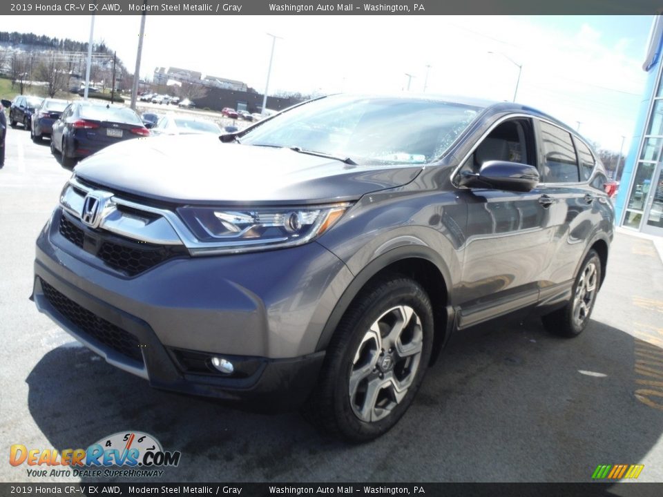 2019 Honda CR-V EX AWD Modern Steel Metallic / Gray Photo #6