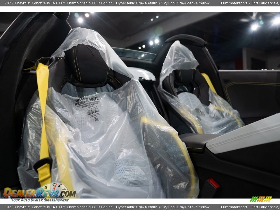 2022 Chevrolet Corvette IMSA GTLM Championship C8.R Edition Hypersonic Gray Metallic / Sky Cool Gray/­Strike Yellow Photo #14