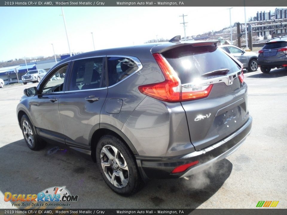 2019 Honda CR-V EX AWD Modern Steel Metallic / Gray Photo #9