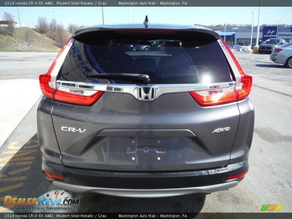 2019 Honda CR-V EX AWD Modern Steel Metallic / Gray Photo #10