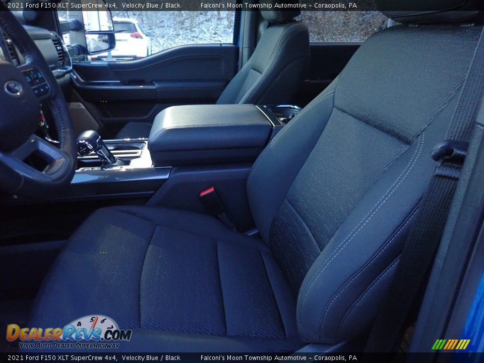 2021 Ford F150 XLT SuperCrew 4x4 Velocity Blue / Black Photo #16