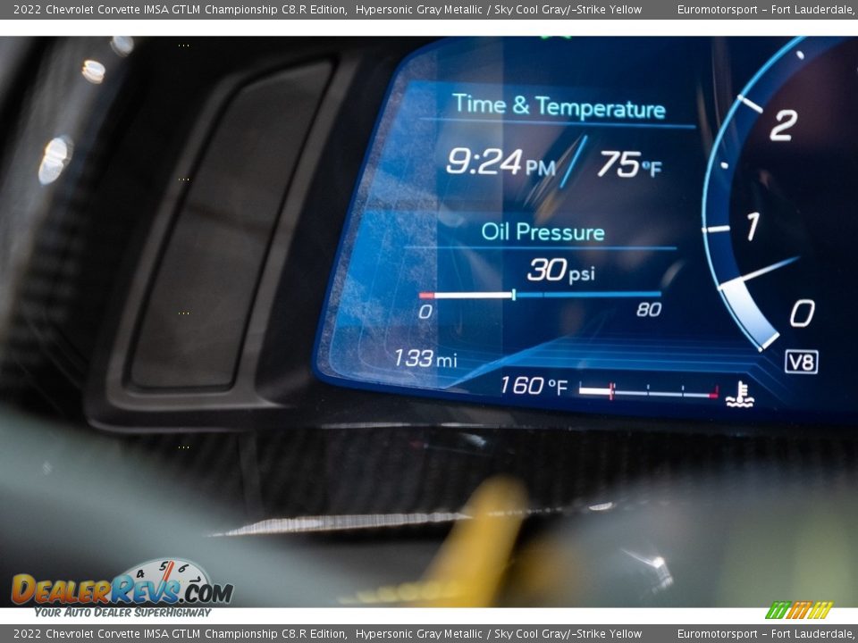 2022 Chevrolet Corvette IMSA GTLM Championship C8.R Edition Hypersonic Gray Metallic / Sky Cool Gray/­Strike Yellow Photo #16