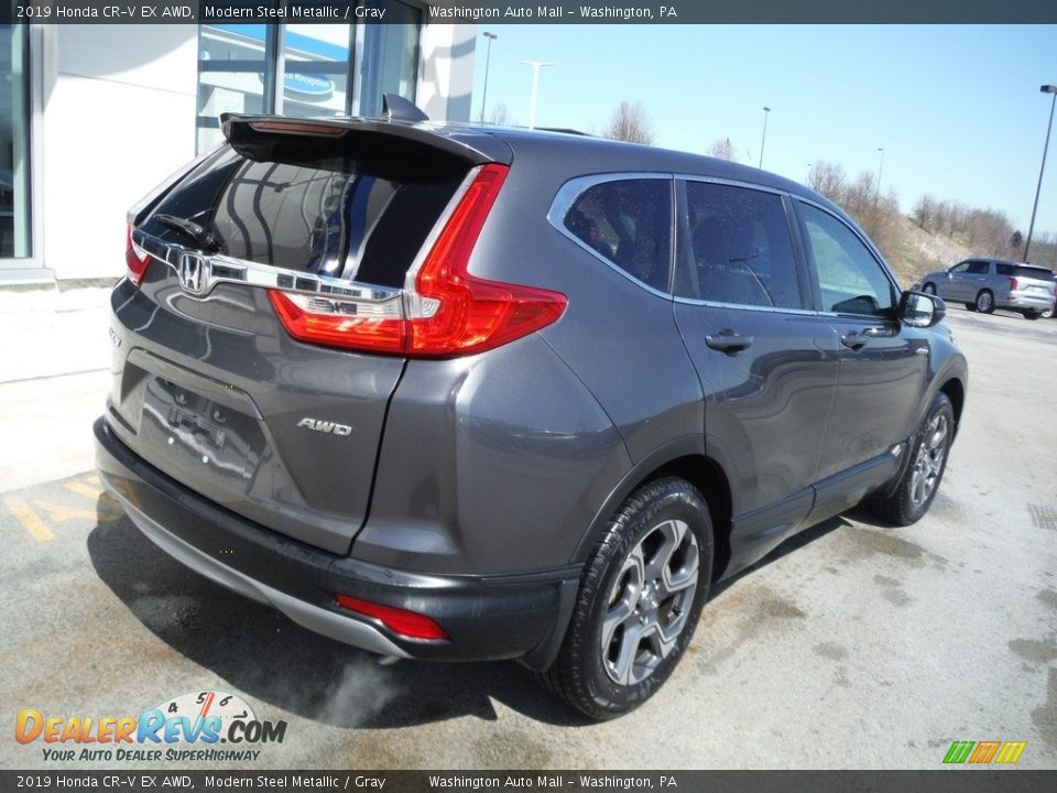 2019 Honda CR-V EX AWD Modern Steel Metallic / Gray Photo #11