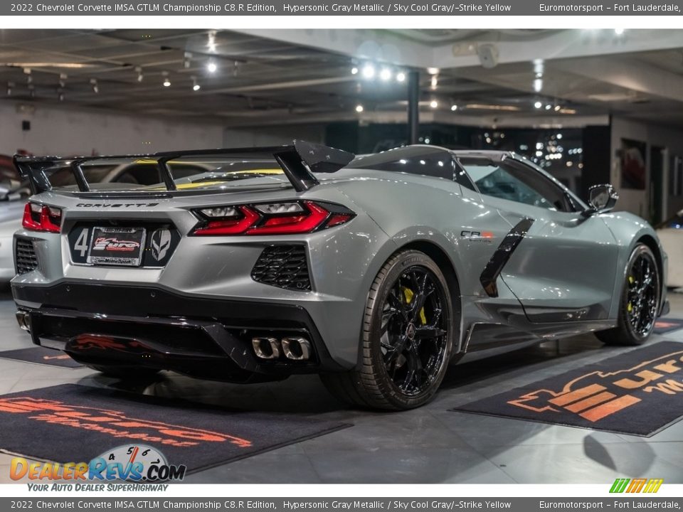 2022 Chevrolet Corvette IMSA GTLM Championship C8.R Edition Hypersonic Gray Metallic / Sky Cool Gray/­Strike Yellow Photo #17