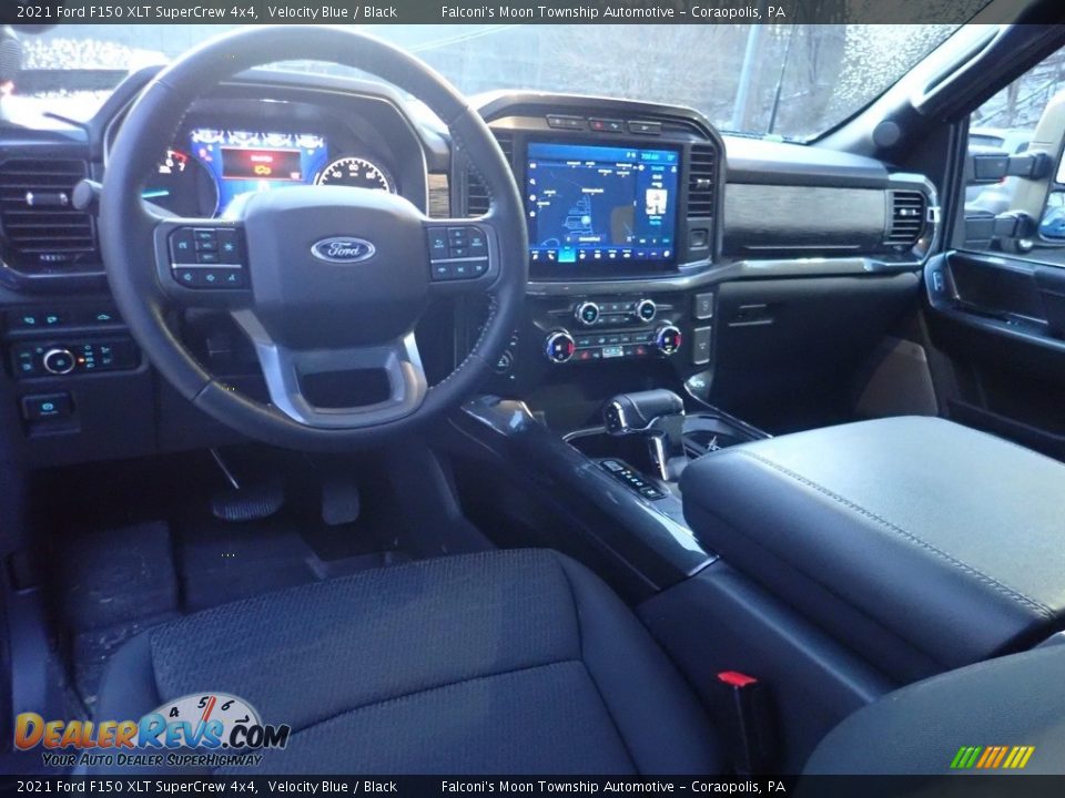 2021 Ford F150 XLT SuperCrew 4x4 Velocity Blue / Black Photo #18