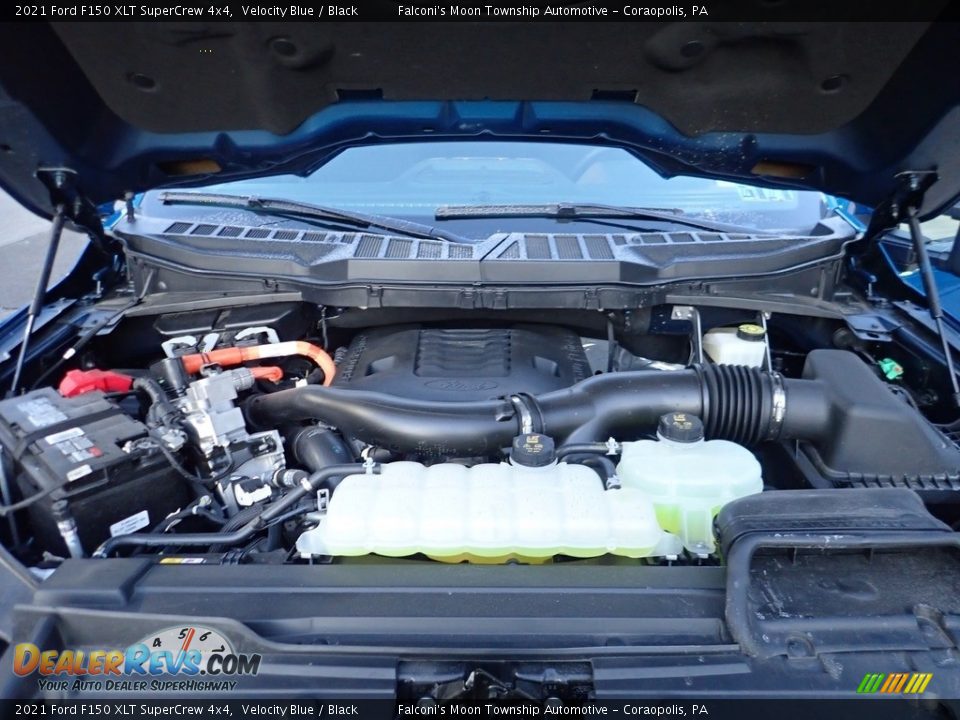 2021 Ford F150 XLT SuperCrew 4x4 Velocity Blue / Black Photo #26